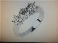 Anello Namuri Donna in Oro bianco Diamante 0.60 Ct TB1081-60 - TB1081-60